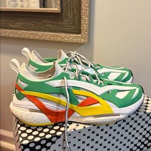 Adidas X Stella McCartney Solar Glide Shoes - Green and White multicolored